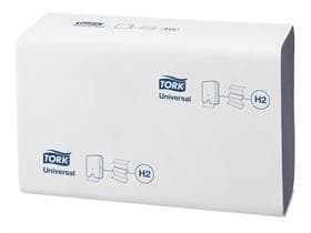 Asciugamani piegati Tork Xpress, 2 veli, 23,4 x 21,3 cm, blu