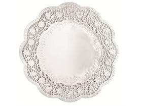Centrini per torta ø 17 cm rotondi, argento