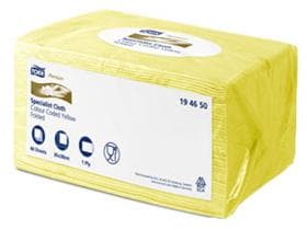 Panno speciale per la pulizia Tork Premium, tessuto non tessuto giallo, 1 velo, 38 x 30 cm,