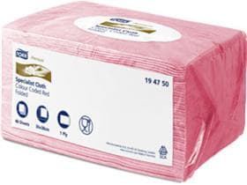 Panno speciale per la pulizia Tork Premium, tessuto non tessuto rosso, 1 velo, 38 x 30 cm,