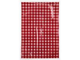 Sacchetto sottovuoto 200 x 300 mm, NPE 20/70 stampa monofacciale a quadretti bianco/rosso