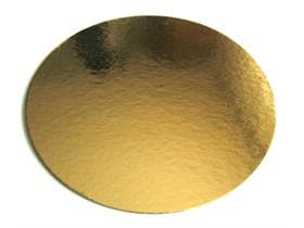 Dischi per torta ø 12 cm, 800 gm2 = 1 mm resistenti al grasso, dorati su entrambi i lati