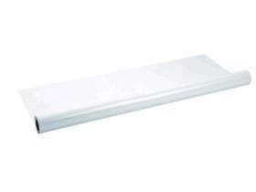 Rouleau de nappe en PEBD 50 my, de couleur blanche, sans impression, largeur du rouleau
