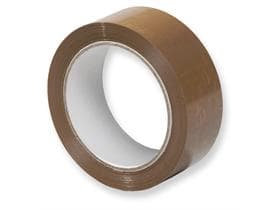 Nastri adesivi in PVC gomma naturale, marrone 38 mm x 66 m, scatola da 8,4 kg