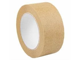 Papier-Selbstklebebänder, braun, 75 mm x 50 m, unbedruckt