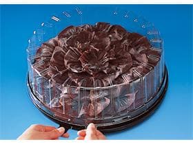 Haube zu Kuchen- und Tortenplatte aus PET/rPET, Ø 215 mm (innen) - Höhe 80 mm