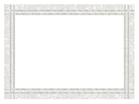 Set de table en tissu non tissé, 40 x 30 cm, blanc, avec lisière grise