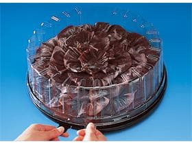 Haube zu Kuchen- und Tortenplatte aus PET/rPET, Ø 240 mm - Höhe 40 mm