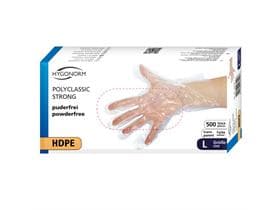 Guanti in HDPE, Polyclassic strong, M in HDPE goffrato