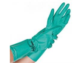 Guanti universali in nitrile, Cat. III, lunghi 34 cm, taglia S, con interno in cotone