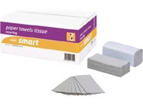 Asciugamani piegati Smart Natural, piegati a C, 100% riciclati, 1 velo, 25 x 31 cm