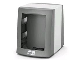 Dispenser da tavolo Tork Fastfold, plastica color alluminio/nero, dimensioni: