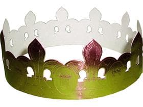 Couronnes royales en or, avec fermeture à crochet