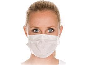 Masques faciaux en papier blanc à 2 épaisseurs, matériau doux pour la peau