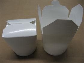 Contenitore per alimenti bianco, rotondo, 770 ml (26 oz) adatto al microonde, per alimenti