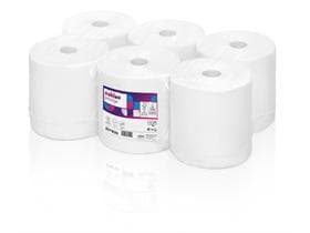 Rotoli asciugamani Prestige, 100% cellulosa, 2 veli, bianco brillante, 20,5 x 220 m