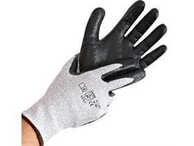 Gants anti-coupures CUT CRAFT, enduits, gris-noir, taille L,