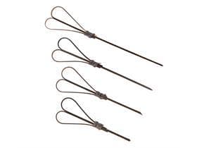 Brochette à amuse-gueules en bambou HEART, 12 cm noir