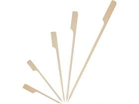 Brochette à amuse-gueules en bambou FLAG, 9 cm naturel