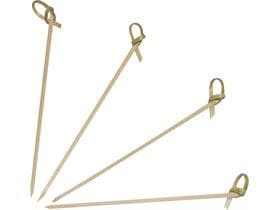 Brochette à amuse-gueules en bambou LOOP, 9 cm, ø 3 cm