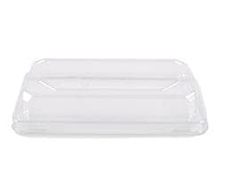 Couvercle pour bol à sushi PET, 165 x 95 x 30 mm, transparent