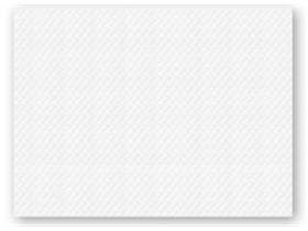 Tovaglietta americana 1 velo, 30 x 40 cm, bianco goffrato, bordo dritto