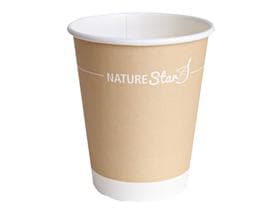 Kaffeebecher "Only Paper" 2.5 dl,  Pappe plastikfrei, Ø 9 cm, einwandig