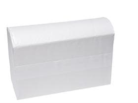 Asciugamani piegati Superior, TAD/Tissue bianco brillante, 2 veli, piegati a Z, 20,3 x 24 cm
