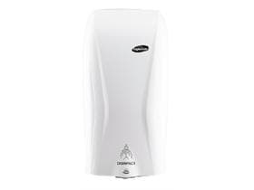 Distributeur de désinfectant pour les mains XIBU DISINFECT hybride, sans contact, blanc, arrêt automatique