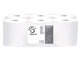 Rouleaux de chiffons de nettoyage blancs 1 pli, gaufrés 20 x 300 m, rouleau de 750 feuilles,
