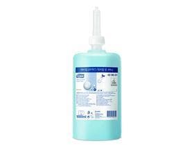 Savon liquide Tork Premium Cheveux & Corps, bouteille de 1 l, bleu, extra doux,