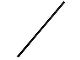 Pailles en papier droites, ø 8 mm, longueur 250 mm, noires unies,