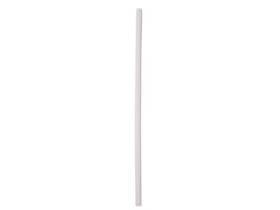 Pailles en papier droites, ø 8 mm, longueur 250 mm, blanches unies,