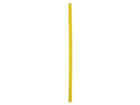 Pailles en papier droites, ø 8 mm, longueur 250 mm, jaune uni,