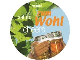Bouchons carton mat, 60mm, "BIERGARTEN"