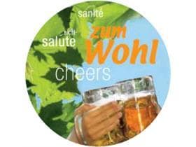 Bouchons carton mat, 74mm, "BIERGARTEN"