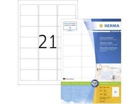 Etichette universali HERMA PREMIUM 63,5 x 38,1 mm, bianche