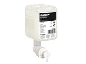Gel douche Katrin Tête et Corps, 0,5 litre adapté au distributeur 92186, 90205,