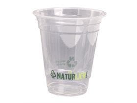Gobelet BIO Clear en PLA transparent, 3 dl, ø 96 mm, avec impression standard