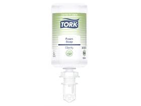 Savon mousse Tork Premium, bouteille de 1 litre, blanc, Pure Hand, non parfumé,