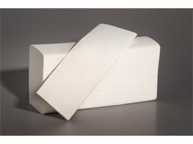 Serviettes pliées en Z, blanc brillant, de qualité supérieure, 100 % cellulose, 2 plis,