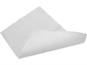 Tappetini da bagno antiscivolo Airlaid circa 55 g/m2, bianchi, goffrati