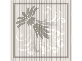Sottobicchiere in tessuto 9 veli, 90x90 mm, "LETIZIA" grigio