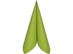 Serviettes Airlaid 60 g/m², 25 x 25 cm, pliées en 4, UNI, kiwi
