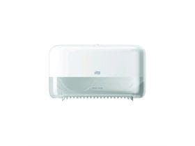 Dispenser doppio rotolo Tork per carta igienica midi senza anima, T7, bianco,