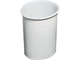 Pattumiera in plastica bianca 6 lt 250 x 200 x 200 mm