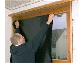 Film laqué noir, PVC 130 cm x 30 m