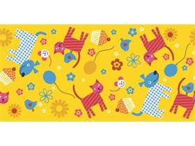 Runner da tavolo in airlaid, 40 cm x 24 m, motivo per bambini "HAPPY KIDS"