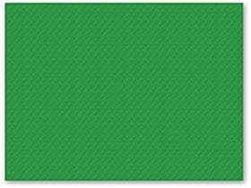 Tovaglietta americana 1 velo, 30 x 40 cm, verde goffrato, bordo dritto