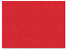 Tovaglietta americana 1 velo, 30 x 40 cm, rosso goffrato, bordo dritto